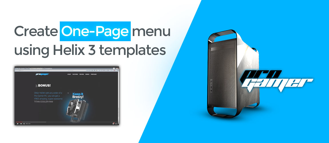 Create One-Page Menu Using Helix 3 Templates