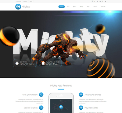 Mighty - Gantry 5 Joomla Template
