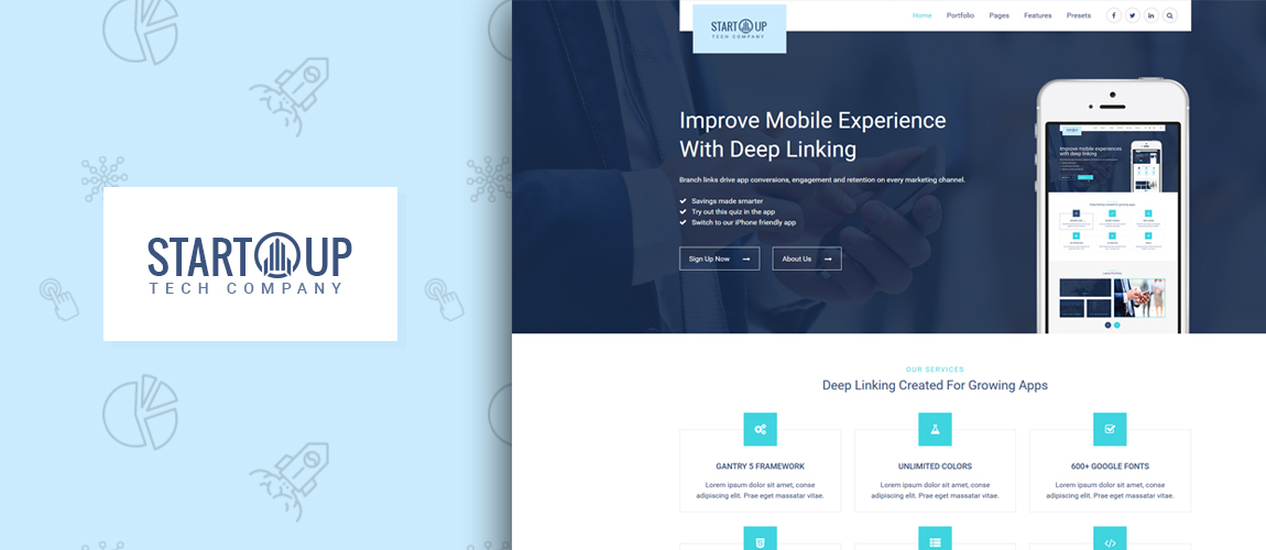 Startup - Business & Corporate Gantry 5 Joomla Template