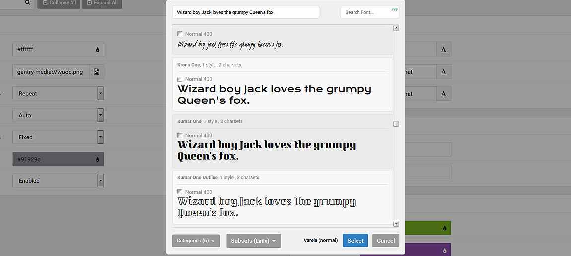 Typography - Gantry 5 Framework