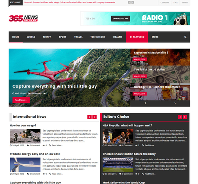 365News - Gantry 5 Joomla Template