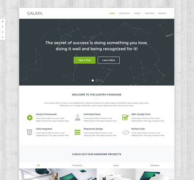 Galaxy - Gantry 5 Joomla Template