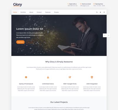 Glory - Gantry 5 Joomla Template