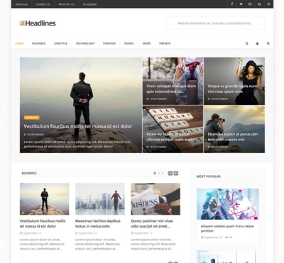 Headlines - Gantry 5 Joomla Template