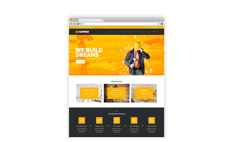 Hammer - Joomla Template