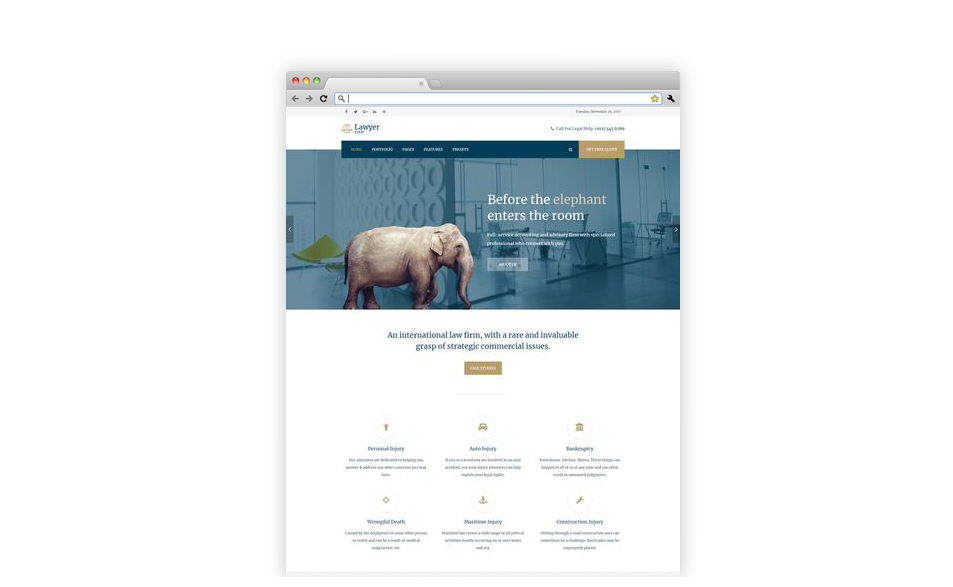 Lawyer - Joomla Template