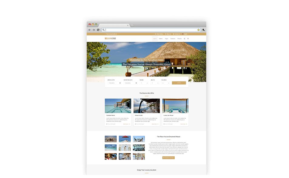 Paradise - Joomla Template