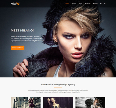 Milano - Gantry 5 Joomla Template